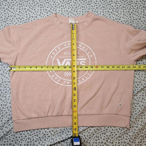 Vans Sweatshirt Womens Medium Off The Wall Crewneck Pullover Skate Skateboard - Picture 5 of 8